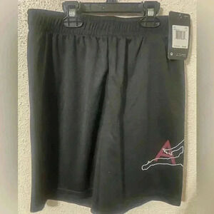 NWT Nike Air Jordan Athletic Basketball Shorts Boys Large 12-13, Black, Jumpman